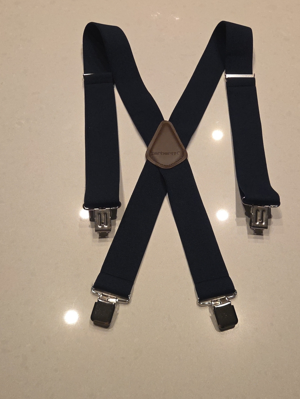 Carhartt Brown and Navy Men’s Utility Suspenders